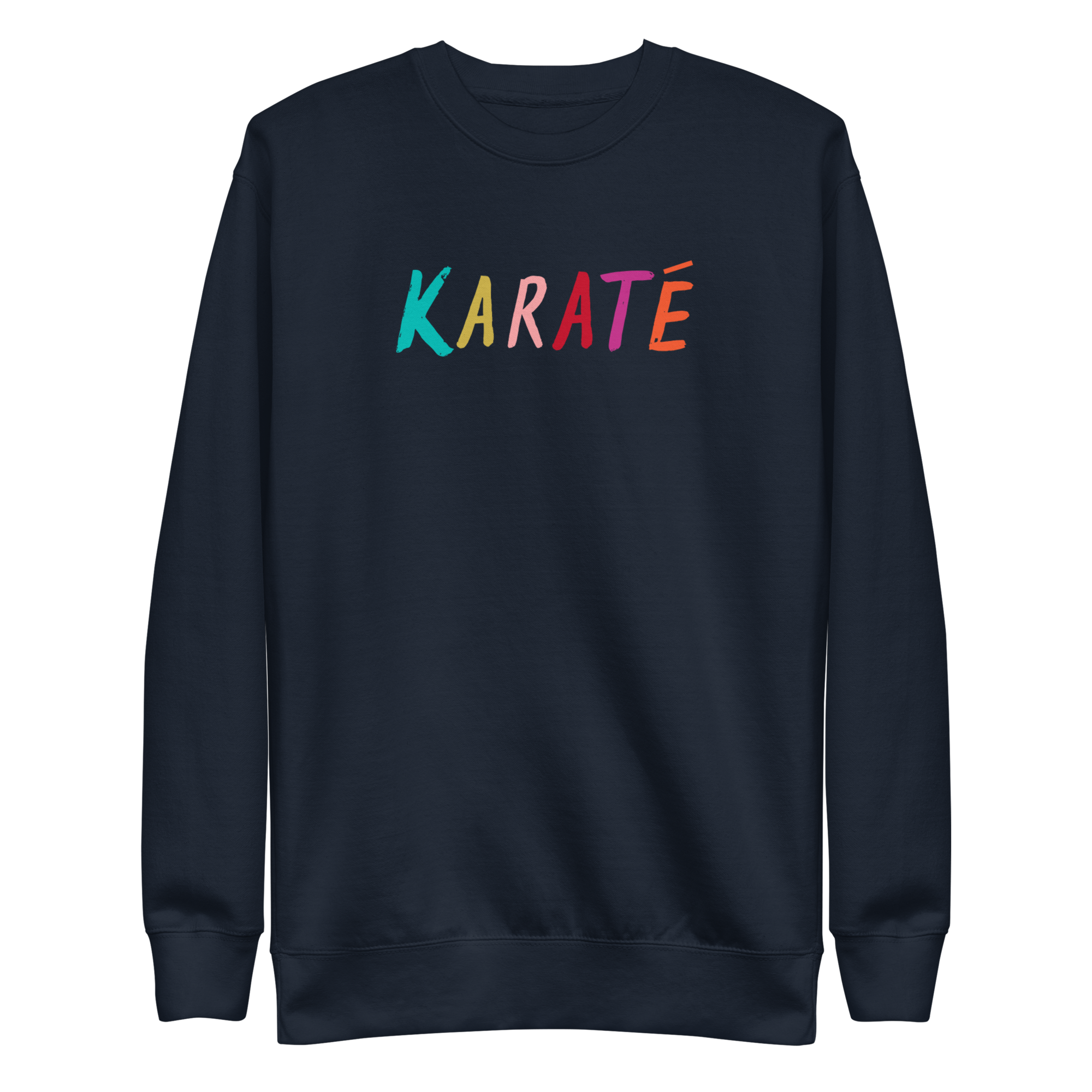 French Karate Premium Unisex Sweatshirt, Navy
